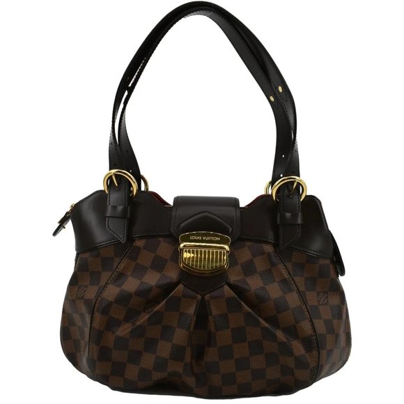 LOUIS VUITTON Sistina MM Damier Ebene Shoulder Bag Brown - Picture 1 of 10